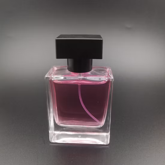 맞춤형 10ml, 35ml, 50ml, 100ml 투명 스프레이 유리 향수병, 80ml 정사각형 유리병, 아로마 테라피 병, 화장품 로션 병