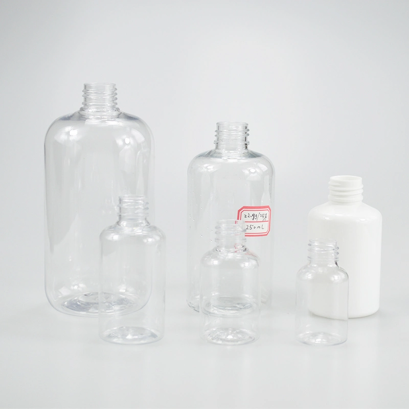 Factory 500ml Hand Wash Sanitizer Plastic Cosmetic Clear White Pet Bottle with Pump