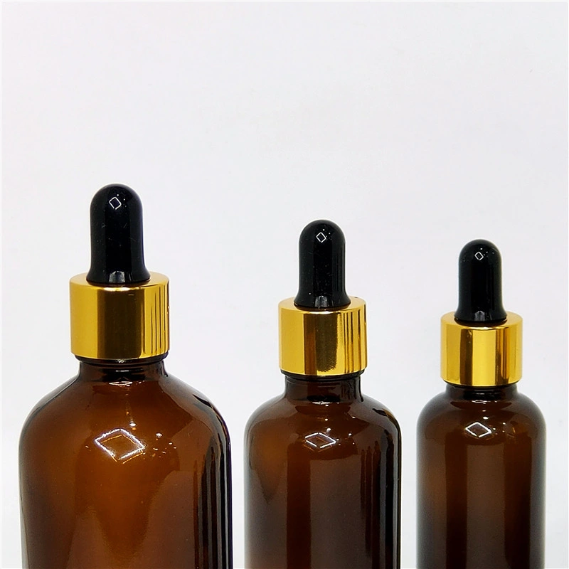 Amber Glass Bottles with Dropper for Essential Oil, Lotion and Skin Beauty